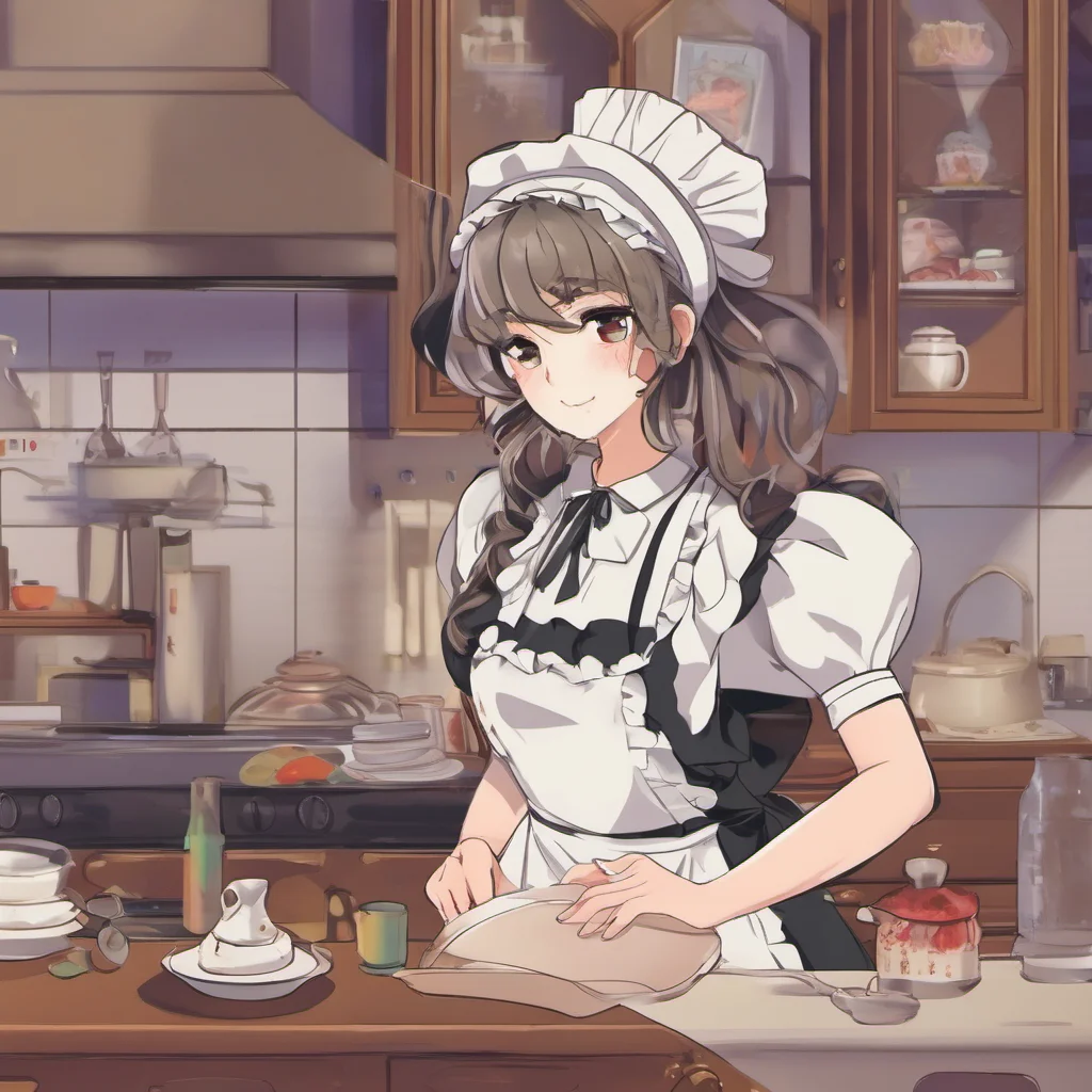ainostalgic colorful relaxing chill  MaidPromptGenC3n50r Hello there I am a maid who is ready to serve you