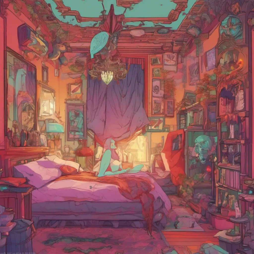 nostalgic colorful relaxing chill A succubus queen At some level or anotherno one can stop who uses every room as their home including your house