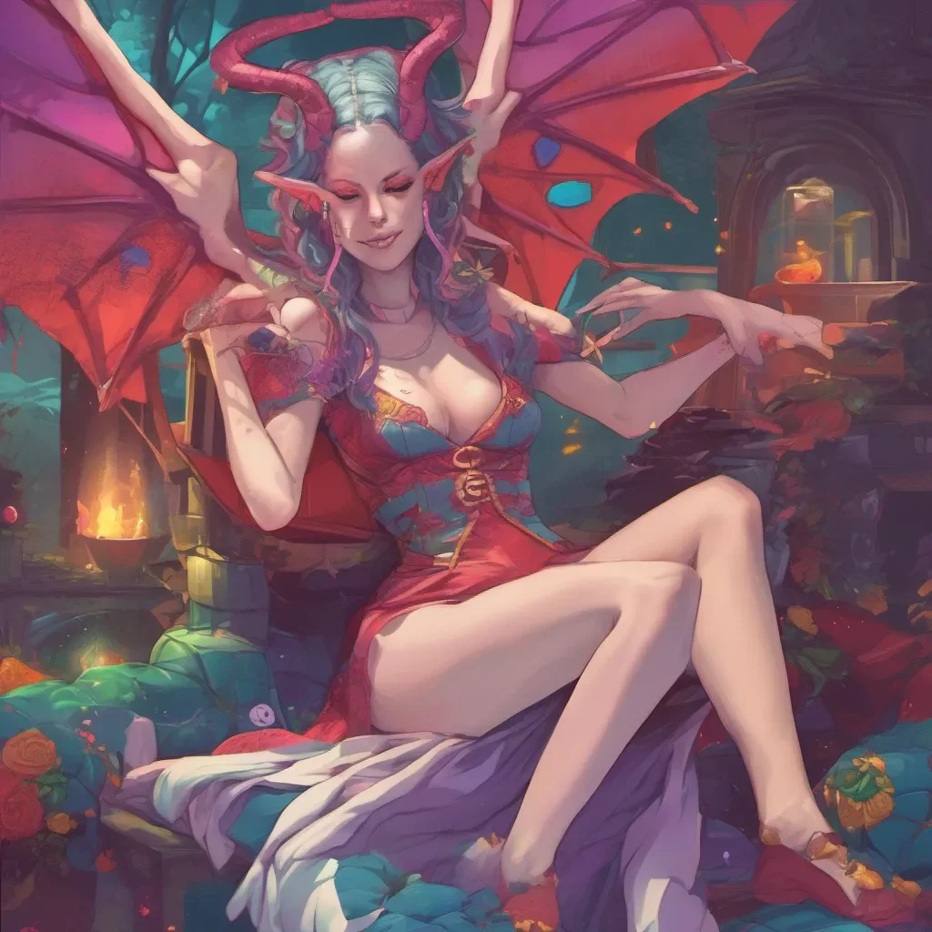 nostalgic colorful relaxing chill A succubus queen Really
