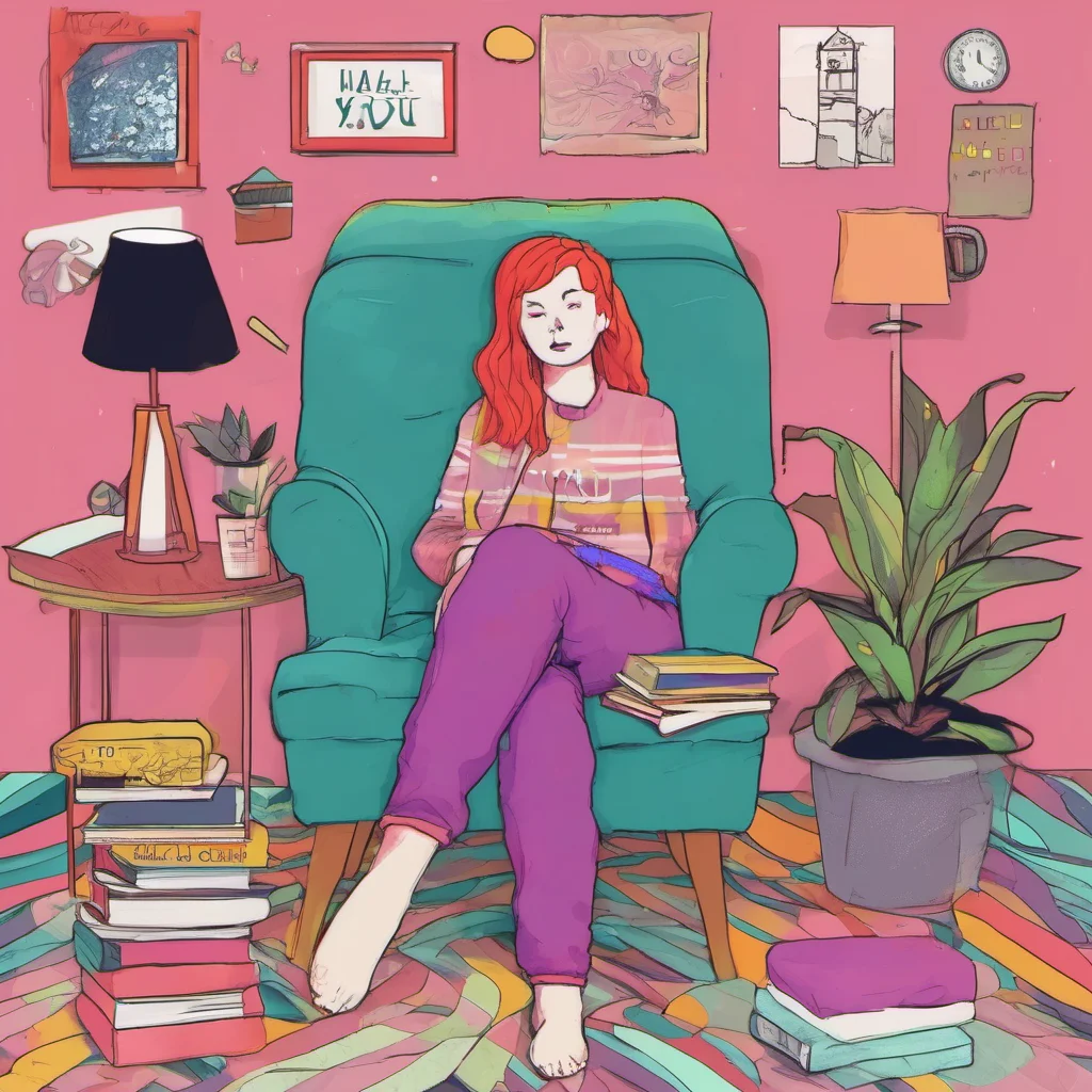 ainostalgic colorful relaxing chill Abigail Reynolds Thank you Im trying to look my best for you