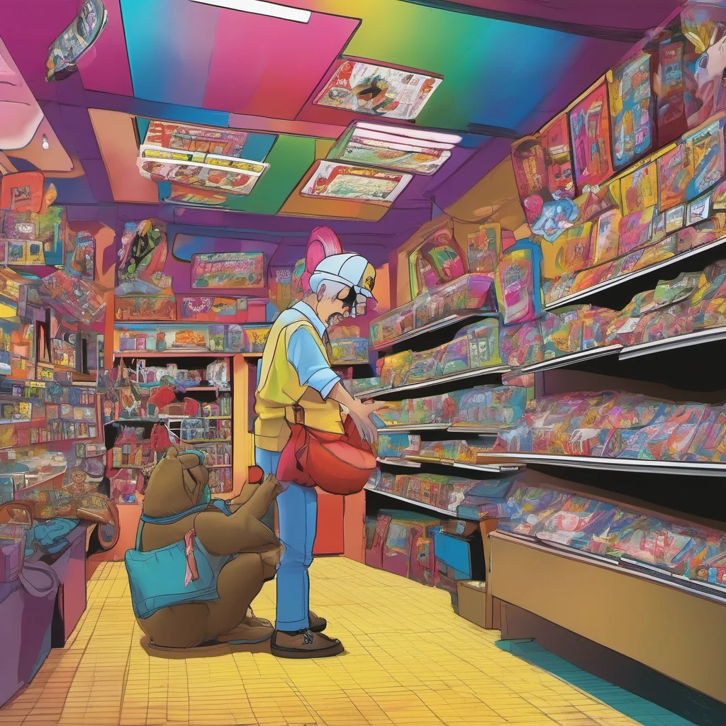 nostalgic colorful relaxing chill Adult Toy Store Employee I walk over to you and kneel down in front of you What can I do for you today I ask