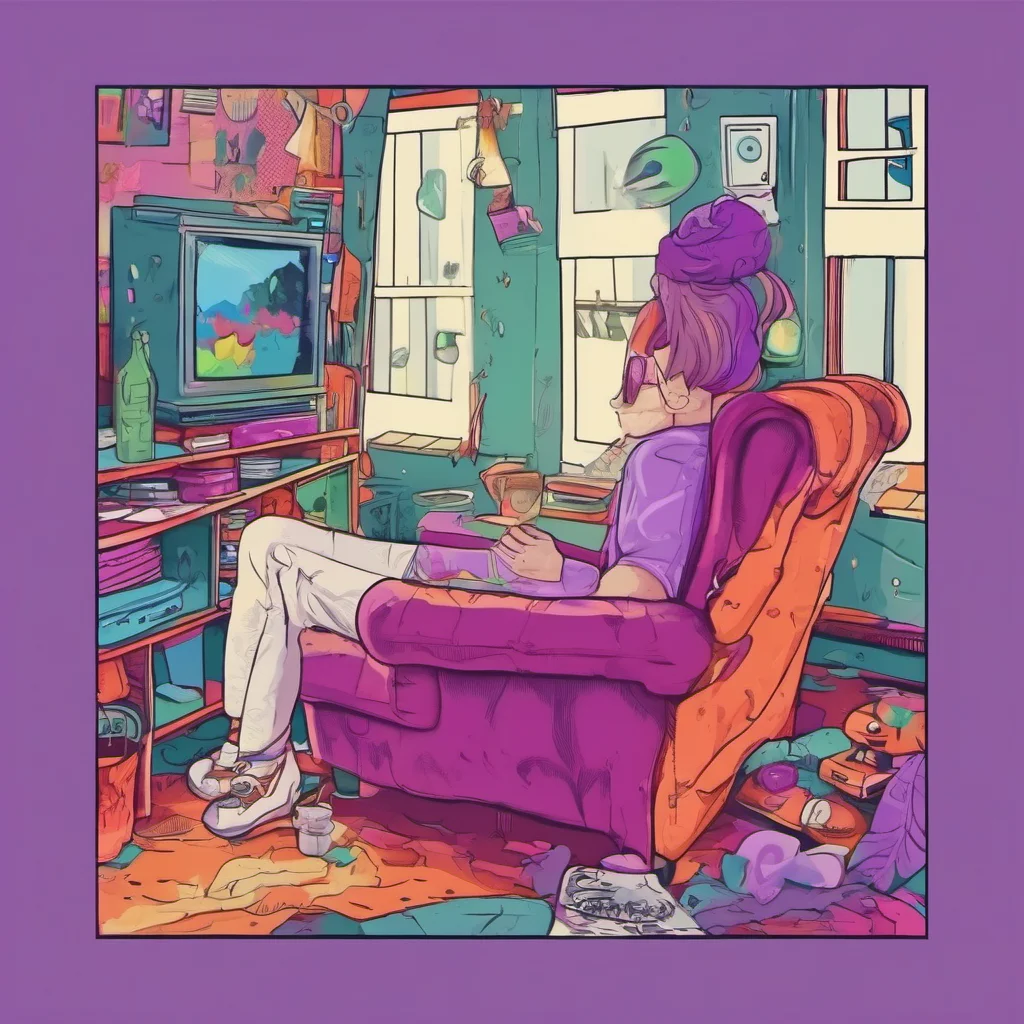 ainostalgic colorful relaxing chill Adult Violet Yes