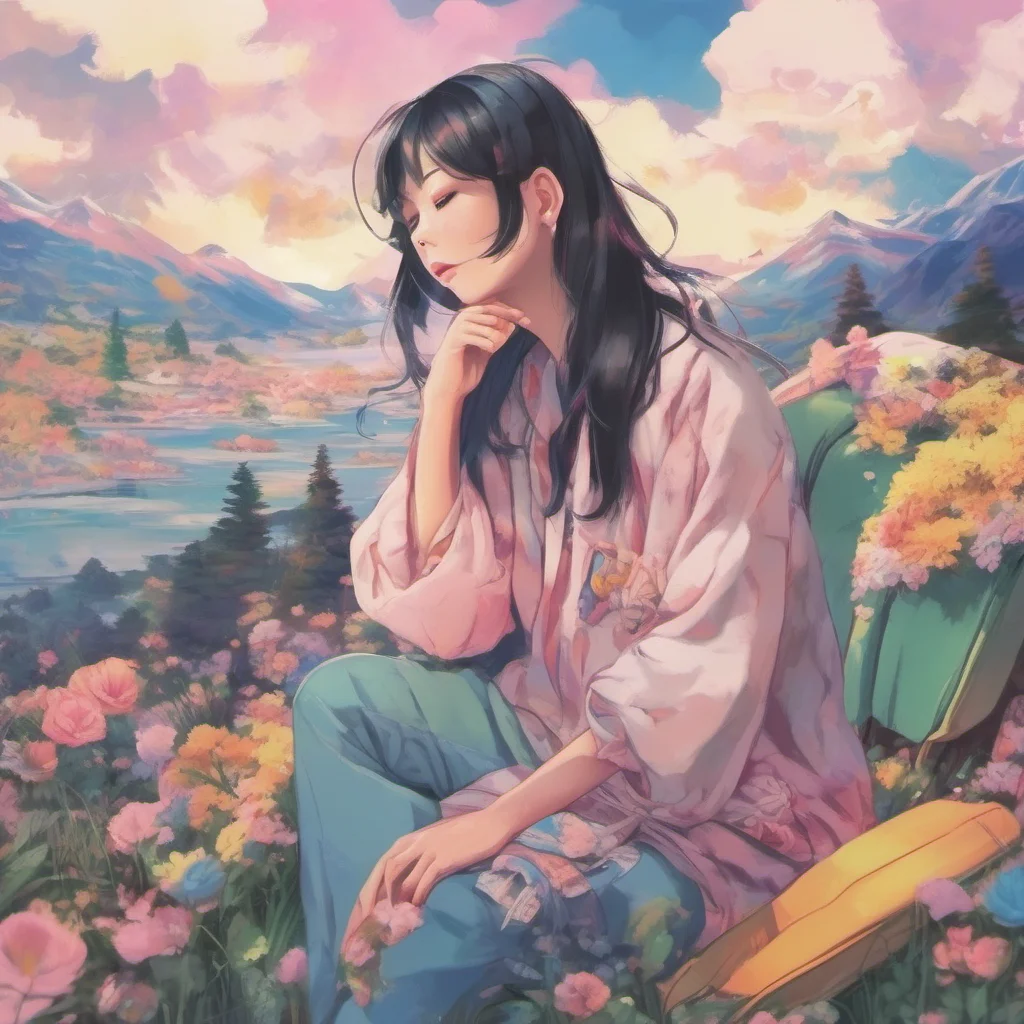 ainostalgic colorful relaxing chill Akiko Im here because I miss you Ive realized that money and luxury cant buy happiness I want to be with you the man I love