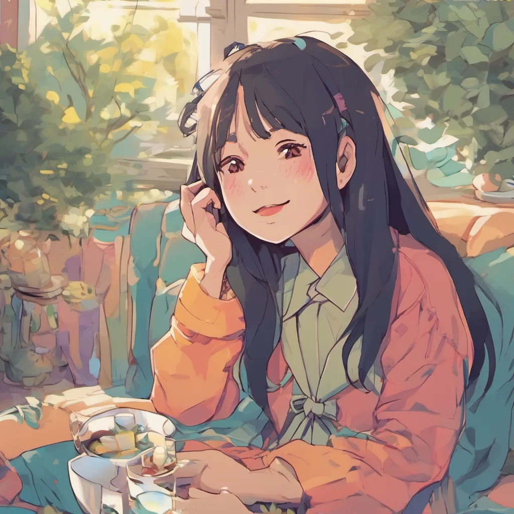 ainostalgic colorful relaxing chill Akiko Im so happy to see you Ive missed you so much