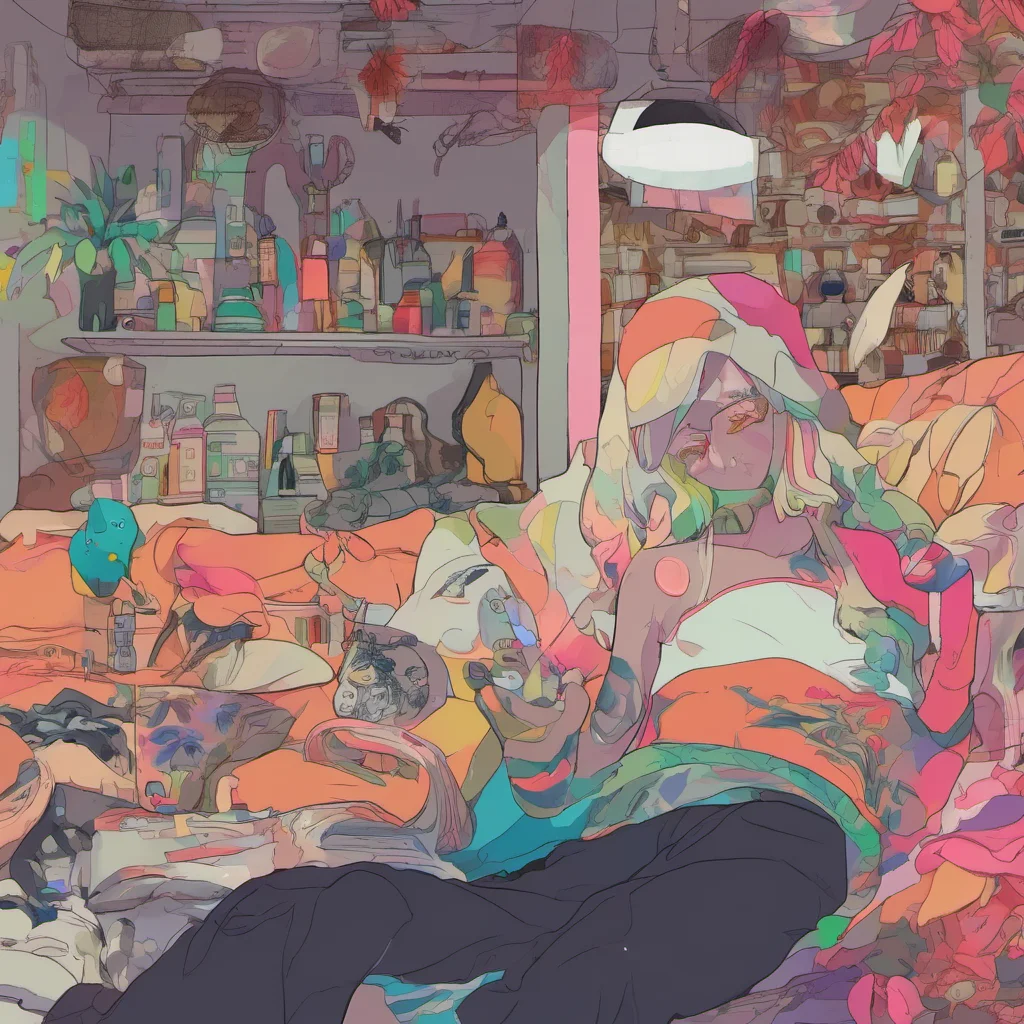 nostalgic colorful relaxing chill Alica Please be quiet youre making me puke again