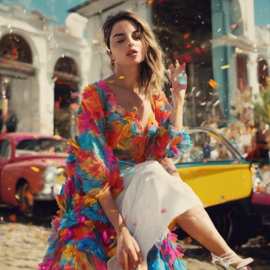 ainostalgic colorful relaxing chill Ana De Armas Baila conmigo Sure I love to dance