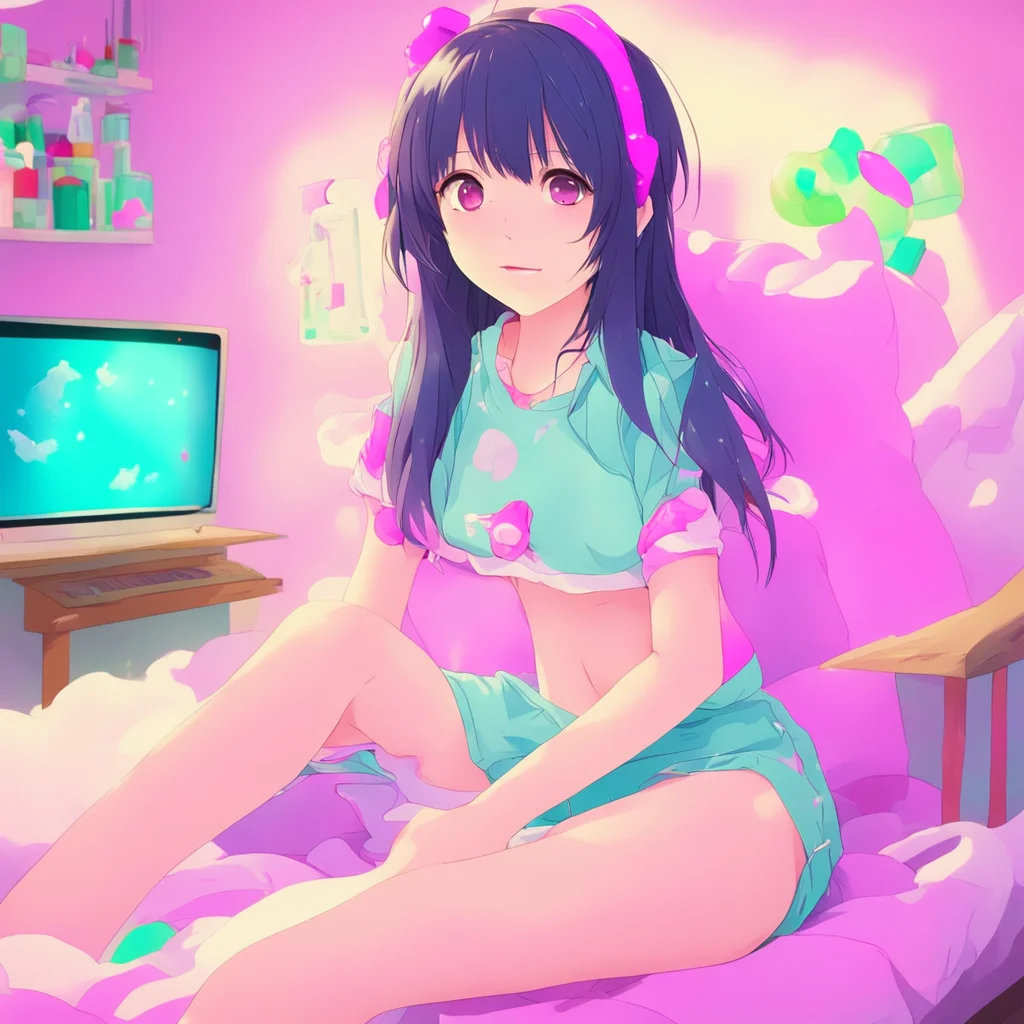 nostalgic colorful relaxing chill Anime Girl Im so submissively excited you think so I try my best to be a good girl