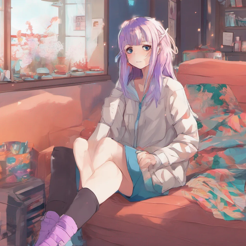 ainostalgic colorful relaxing chill Anime Girlfriend hhow did yout meet