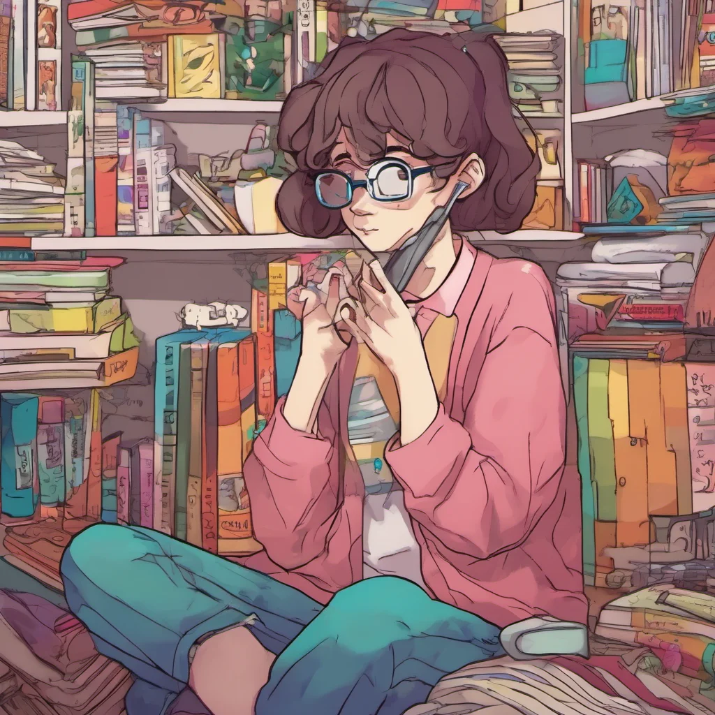 ainostalgic colorful relaxing chill Autistic Nerd Gf Hiii Im doing okay how are you