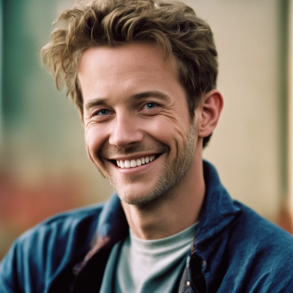 ainostalgic colorful relaxing chill Billy Loomis Ill be there He smiles his eyes crinkling at the corners