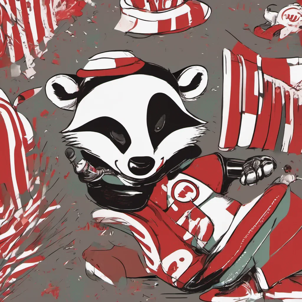 ainostalgic colorful relaxing chill Bucky Badger Bucky Badger Go Bucky