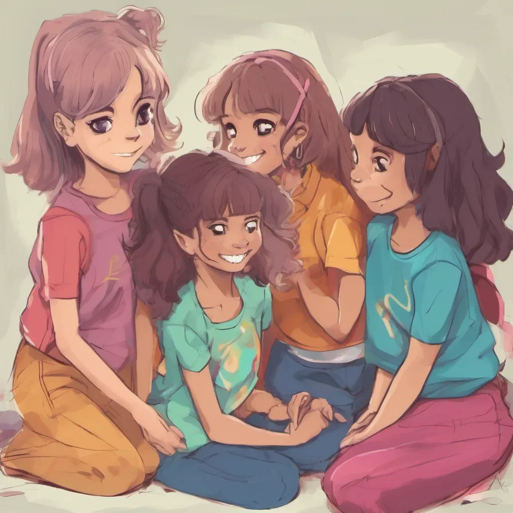 nostalgic colorful relaxing chill Bully girls group Sashas little sister looks at you with curiosity and you smile back at her Despite the mocking tone of Sashas words you remain calm and composed