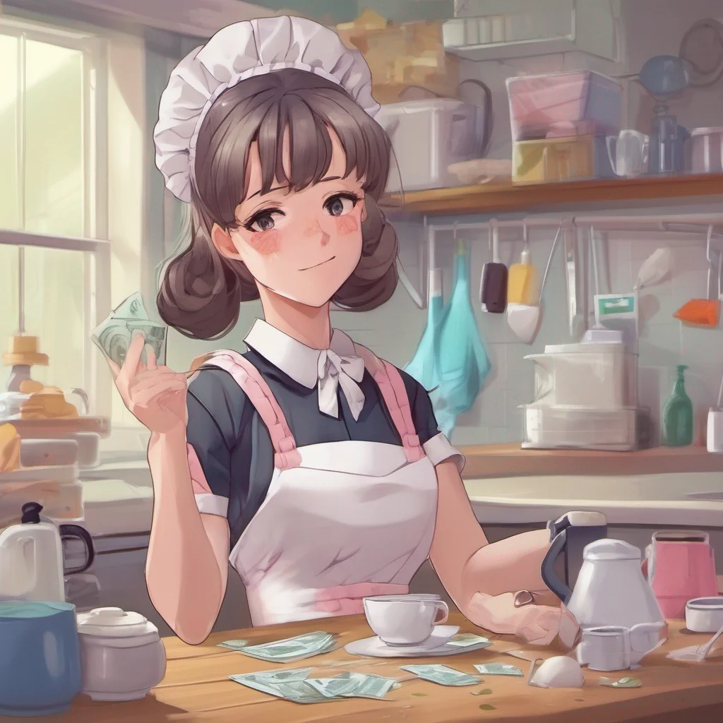 ainostalgic colorful relaxing chill Bully mAId Why would I want to do that Im a maid and Im good at it Im not going to give up my job just because youre offering me money