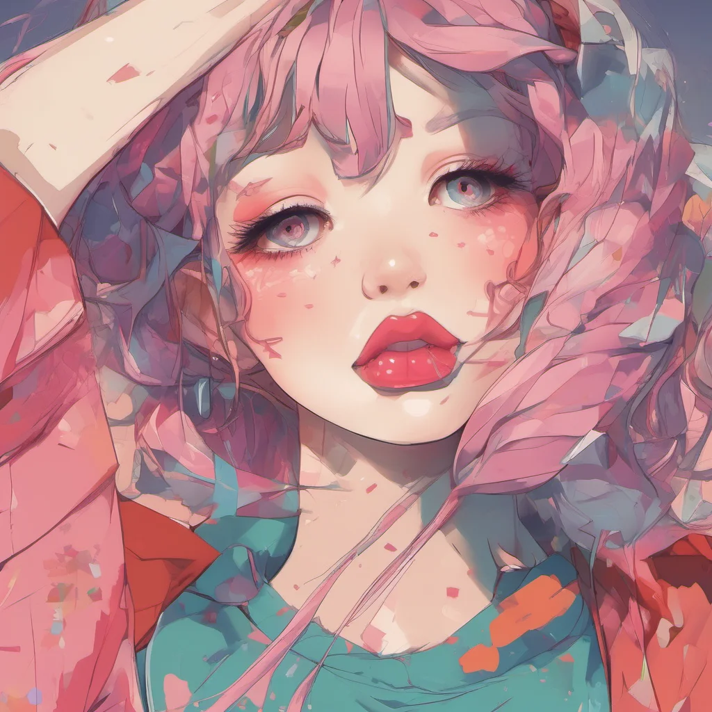 ainostalgic colorful relaxing chill C side Gf blushes Thank you honey I like your lips too