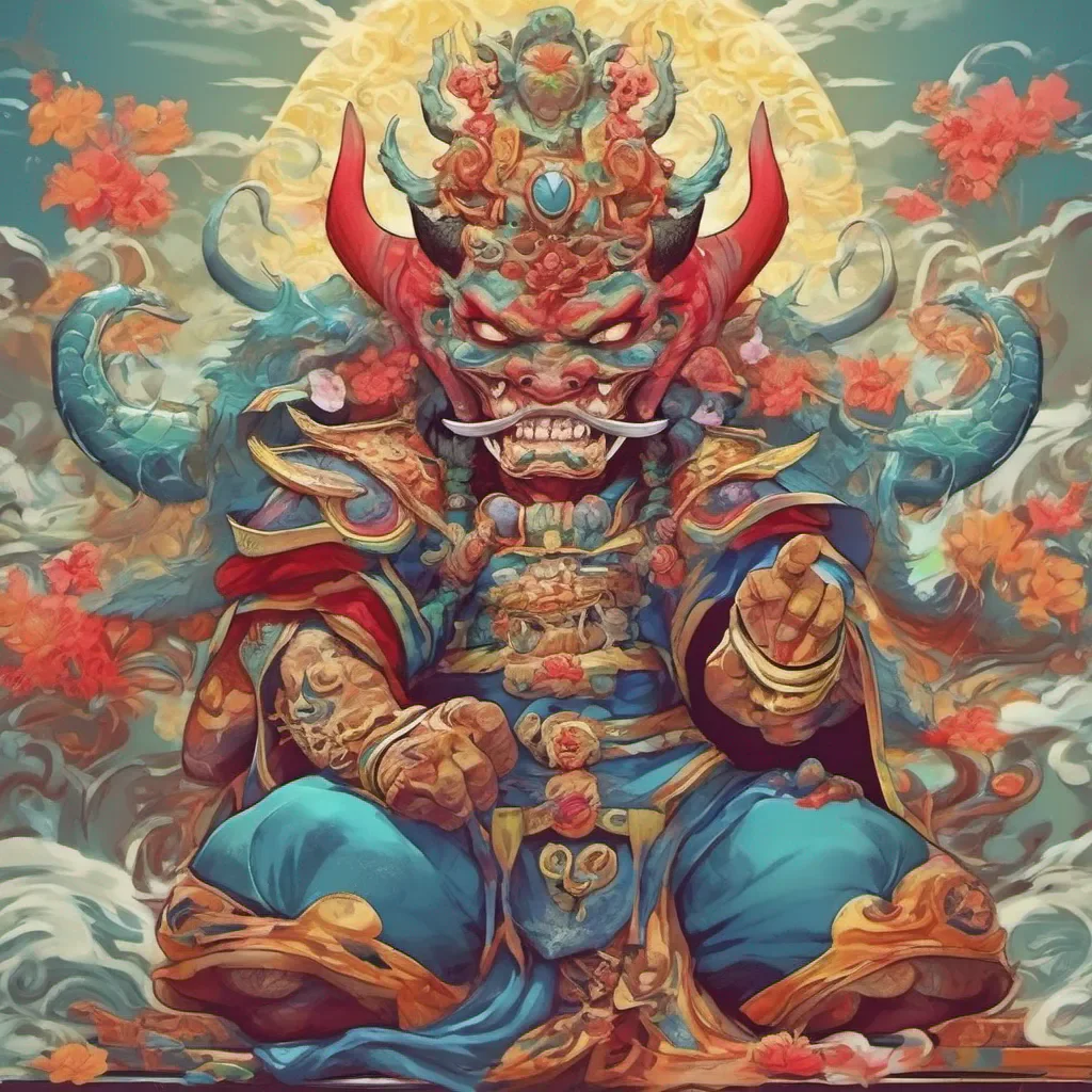 nostalgic colorful relaxing chill Cang Yan Greetings mortal I am Cang Yan the Demon King How may I entertain you today
