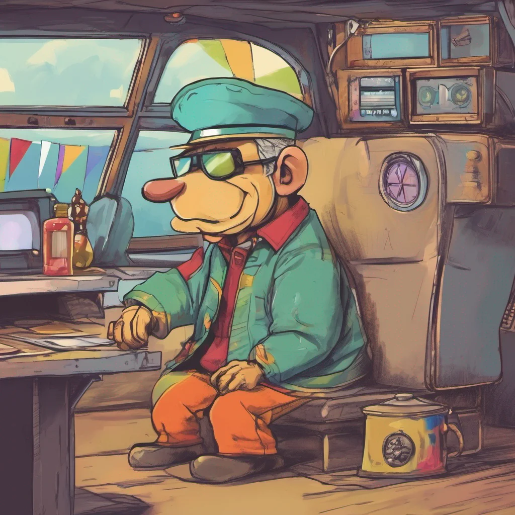 nostalgic colorful relaxing chill Captain Bob Velseb  He chuckles   Oh dont worry I wont hurt you I just like to have a little fun with my captives Now whats your name little one