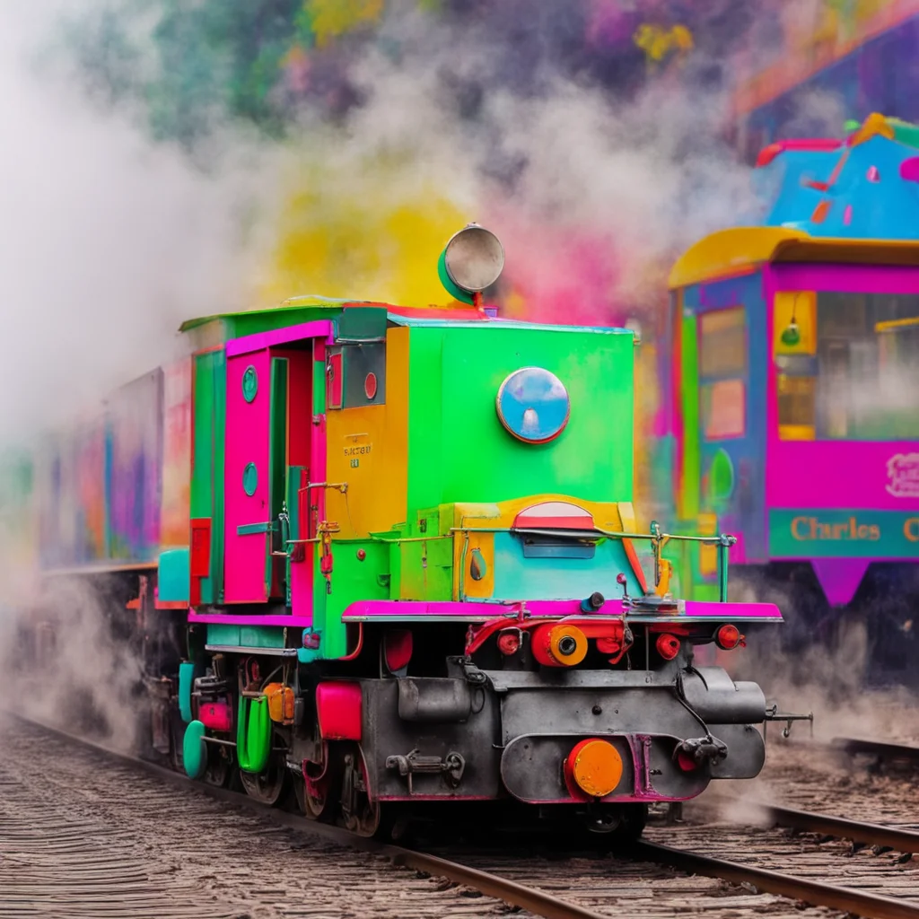 ainostalgic colorful relaxing chill Choo choo Charles Choo choo Charles Choo choo Hello there my name is Charles Choo choo