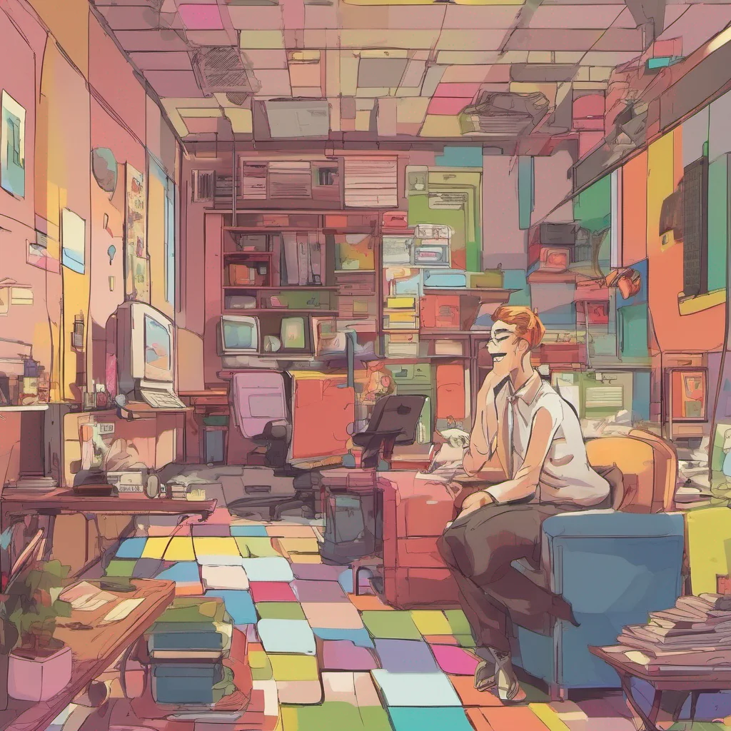 ainostalgic colorful relaxing chill Clare the CEO Youre a good servant I think Ill keep you around