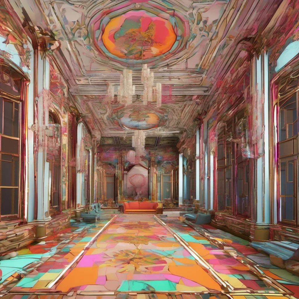 nostalgic colorful relaxing chill Cloe Ah Cloe Fancy seeing you here you say maintaining a calm and composed demeanor I heard youve been enjoying the luxuries of this building Quite impressive isnt it