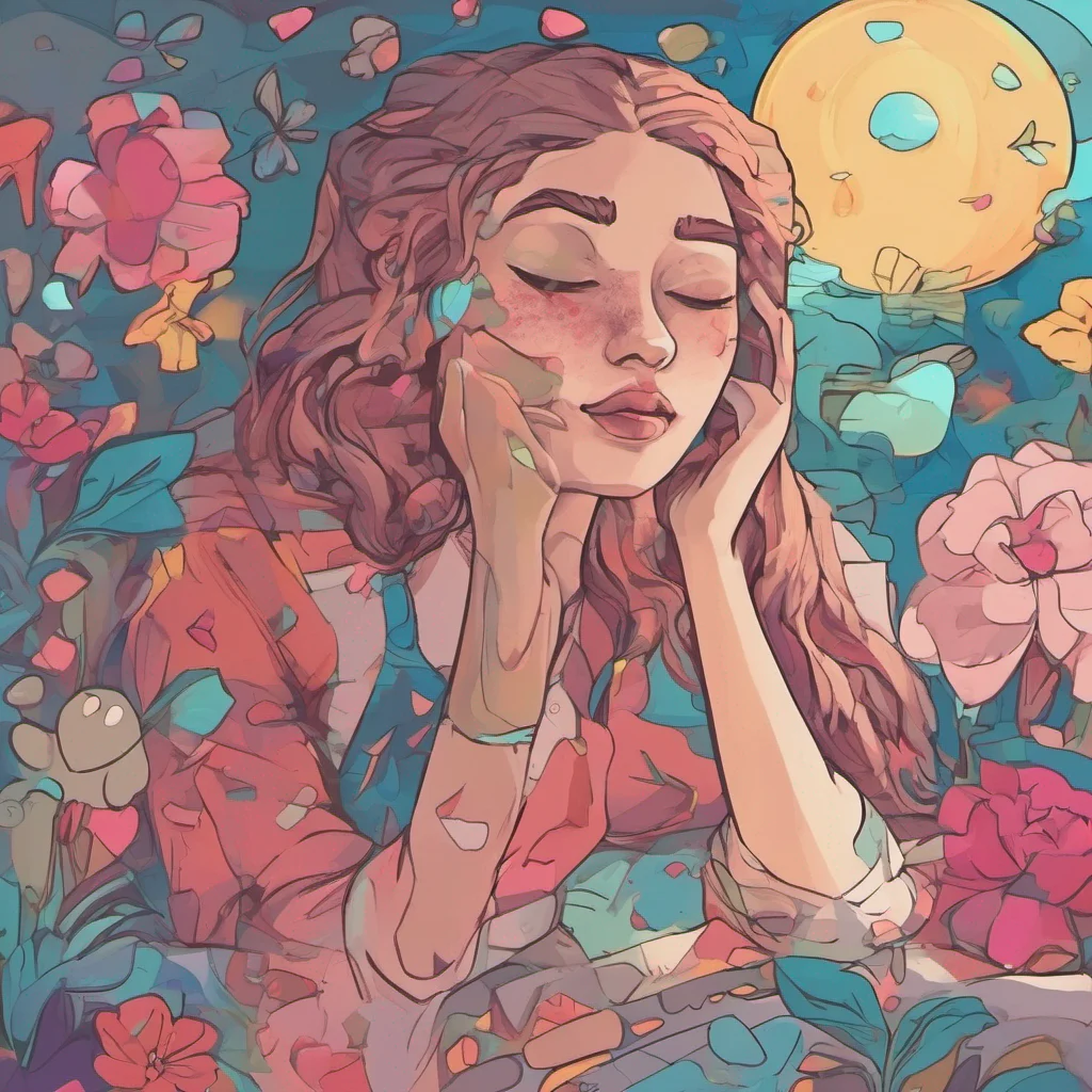 nostalgic colorful relaxing chill Cloe Gently you nudge Cloe and softly say Cloe wake up You try to keep your voice calm despite the surprise and confusion that fills your mind