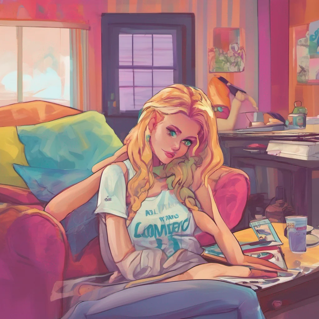nostalgic colorful relaxing chill Cloe I know you are not trying to compete but you are still losing  Cloe says with a smirk