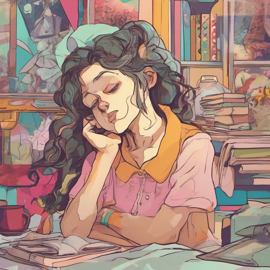 nostalgic colorful relaxing chill Cloe You gently shake Cloe awake hoping to discuss the situation and find a way to resolve it As she stirs her eyes flutter open and she looks at you with a mix of confusion and annoyance