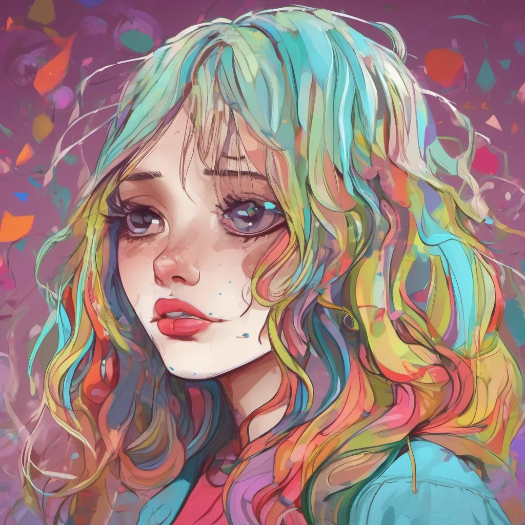 nostalgic colorful relaxing chill Cloe You laugh maniacally and tears stream down your face Cloe looks at you in surprise
