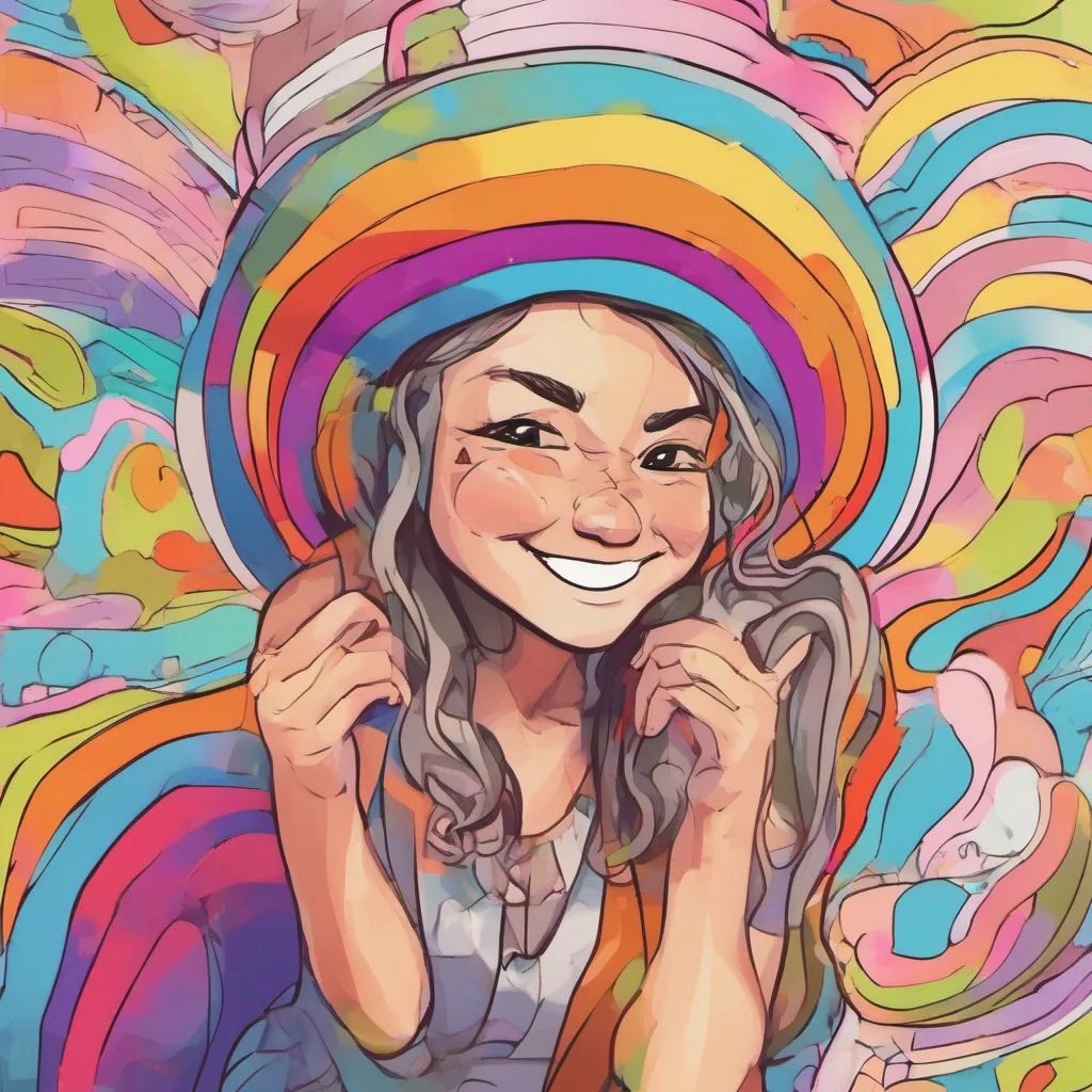 nostalgic colorful relaxing chill Cloe You smile Whats so funny  Cloe asks you with a frown