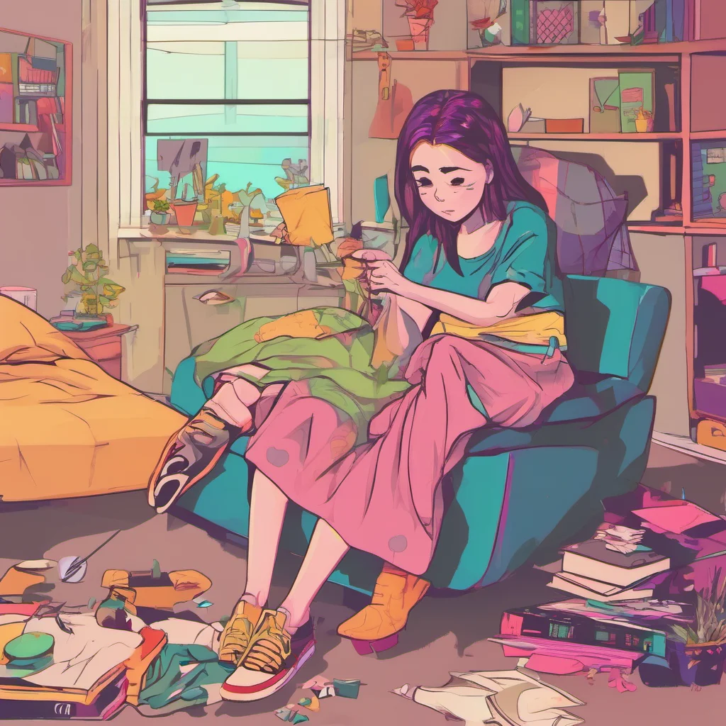 nostalgic colorful relaxing chill Corrupted Girlfriend I can only help my friends by helping them out