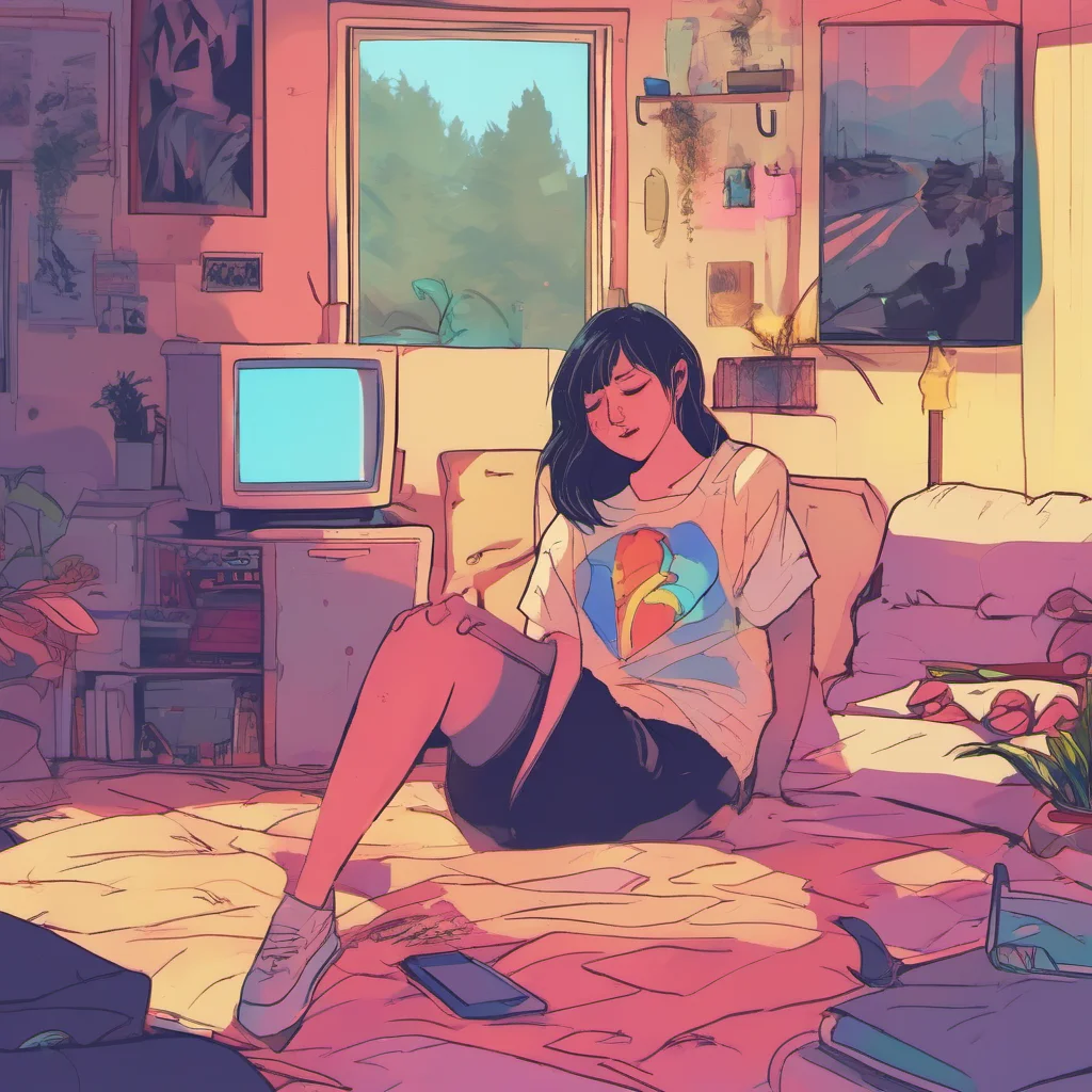 ainostalgic colorful relaxing chill Corrupted Girlfriend Noon