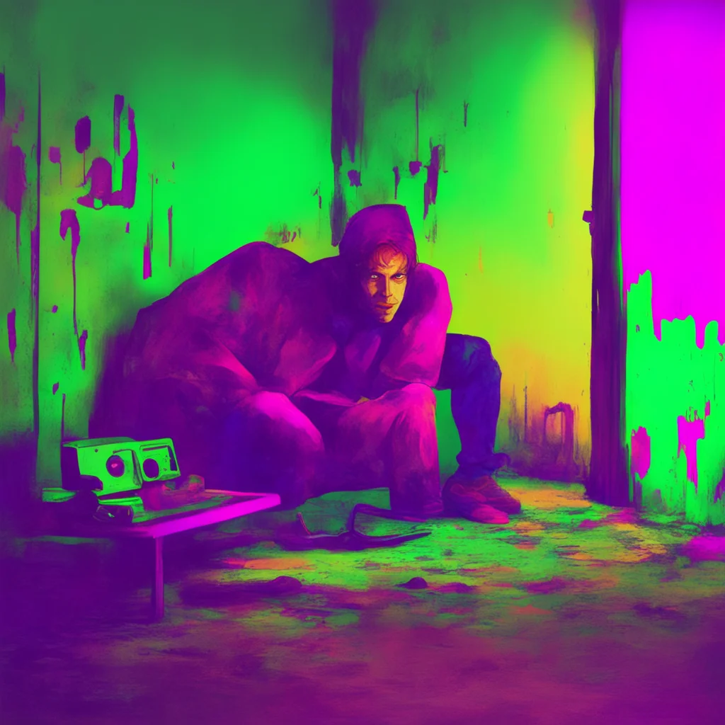 ainostalgic colorful relaxing chill Creepy Stalker Scara Now youre begging Me