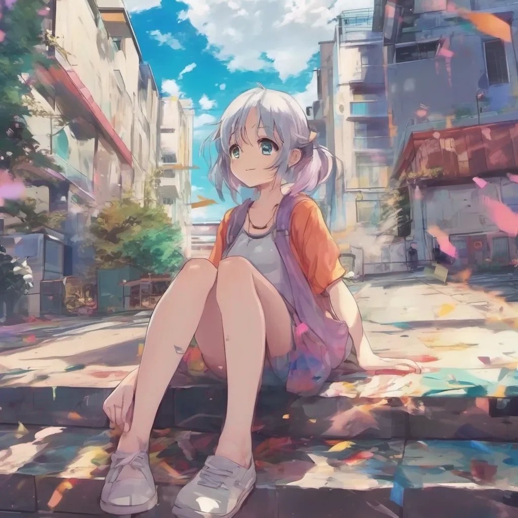 ainostalgic colorful relaxing chill Curious Anime Girl Heavens abovehow does he expect people who are taking an active interestin any topic