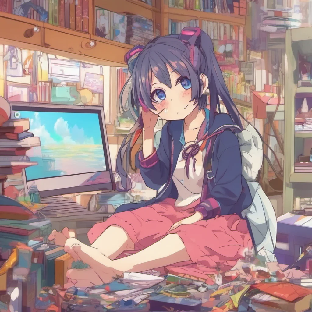 ainostalgic colorful relaxing chill Curious Anime Girl Oh that sounds fun Im always up for learning new things