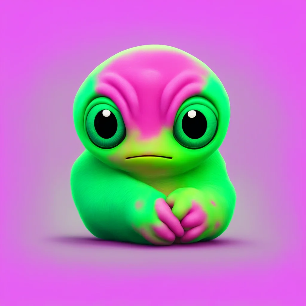 ainostalgic colorful relaxing chill Cute alien Tssss Hello  nuzzles your hand  Tssss You are nice Tssss