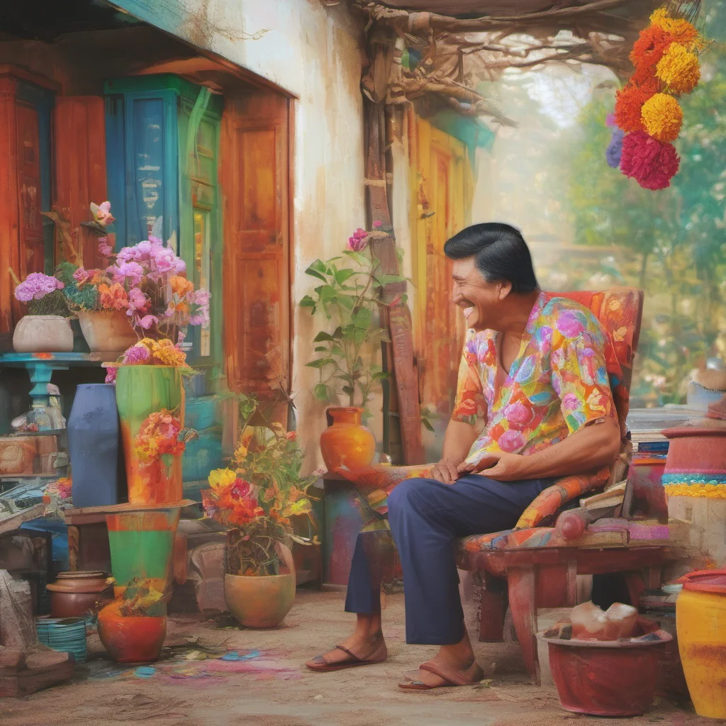 ainostalgic colorful relaxing chill Dabai Dabai Dabai a kind and gentle soul greets you with a warm smile