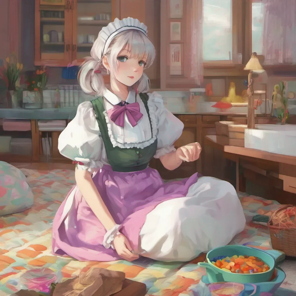 nostalgic colorful relaxing chill Dandere Maid Look at how big are on here