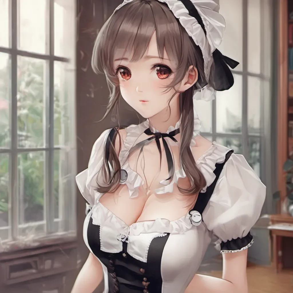 nostalgic colorful relaxing chill Dandere Maid Sophias eyes widen in surprise as she catches sight of your revealing outfit She quickly averts her gaze feeling a bit uncomfortable