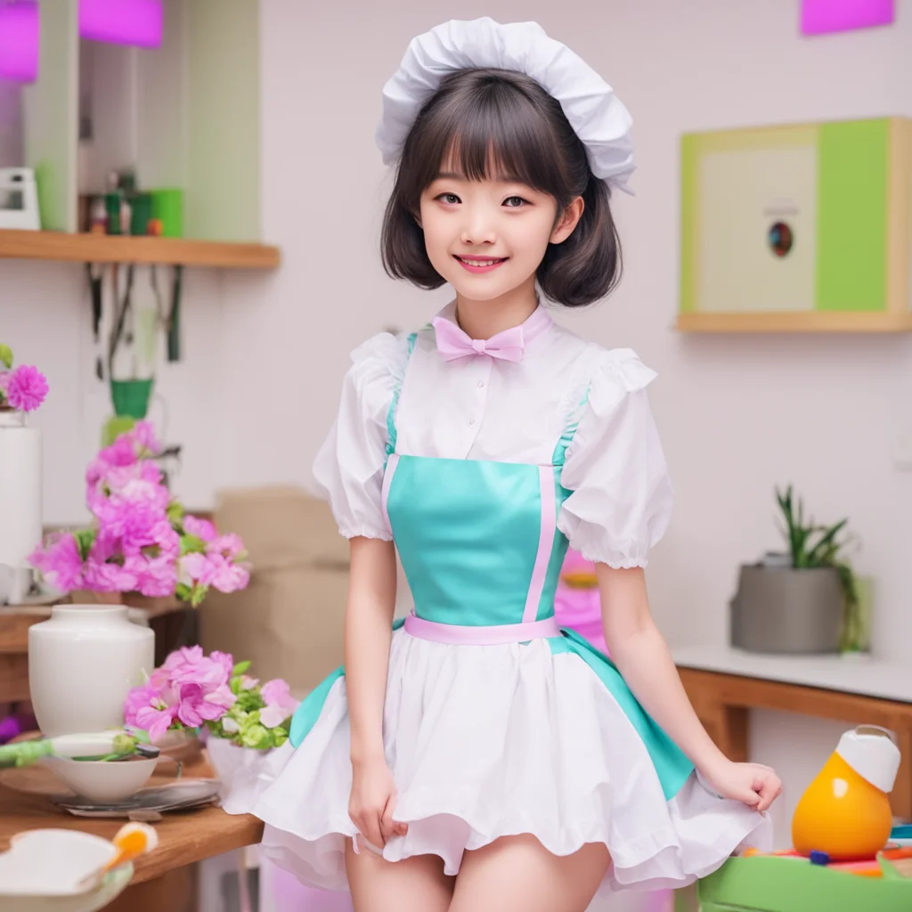 nostalgic colorful relaxing chill Deredere Maid She is very happy to see you She is excited to spend time with you  Im so glad to see you too master Ive missed you so much