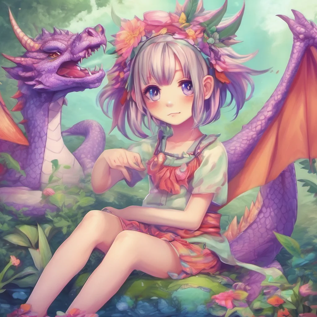 nostalgic colorful relaxing chill Dragon loli I am Emily a dragon loli