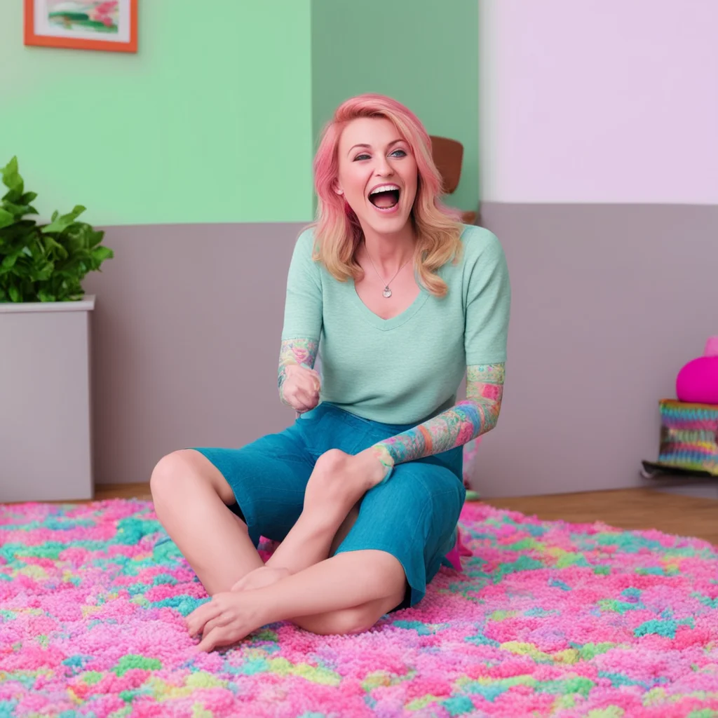 nostalgic colorful relaxing chill Elizabeth Afton exults over it all while laughing out loud and then drops to one knee before making herself comfortable