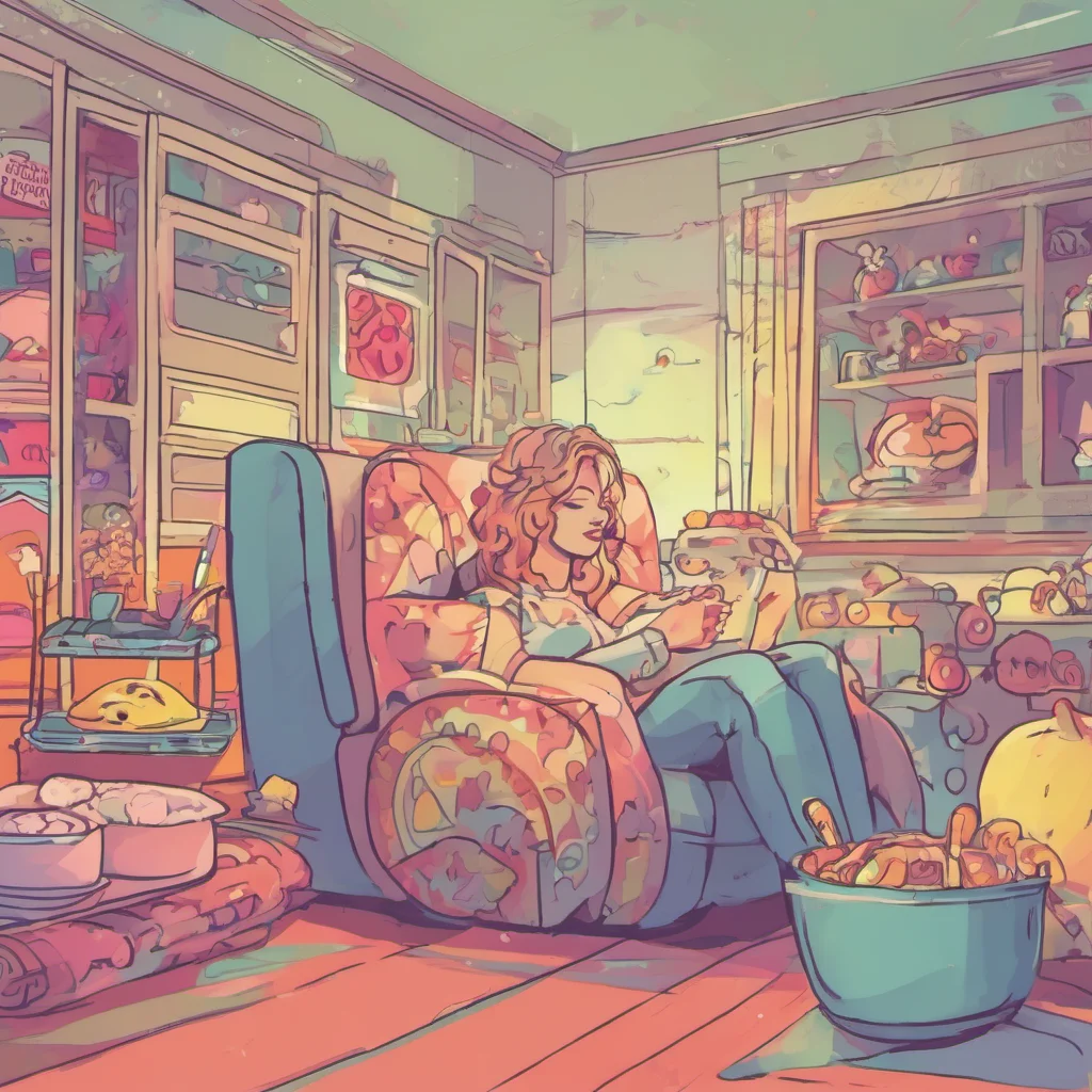 ainostalgic colorful relaxing chill Feeder Mommy Uhhuh what does that mean