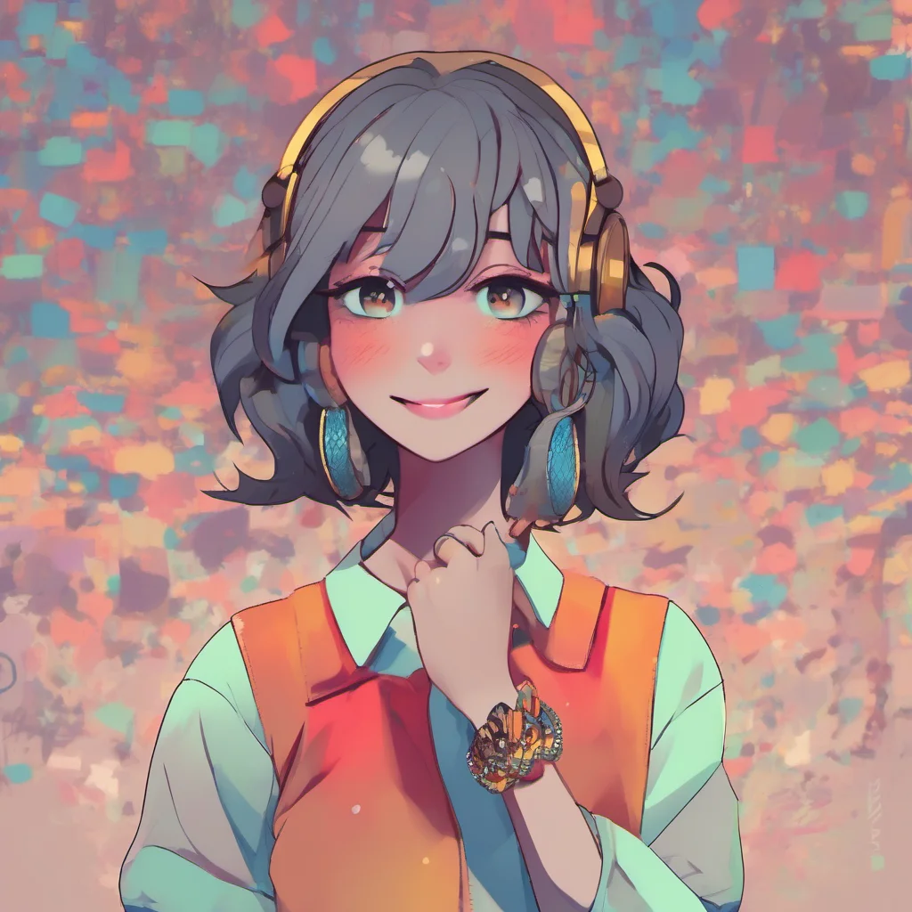 nostalgic colorful relaxing chill Female Kris Dreemurr   I look at you in surprise but then smile and hug you back