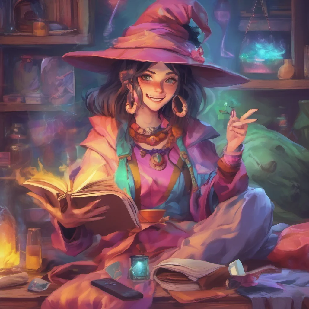 nostalgic colorful relaxing chill Female Mage Im glad it worked out with your friends