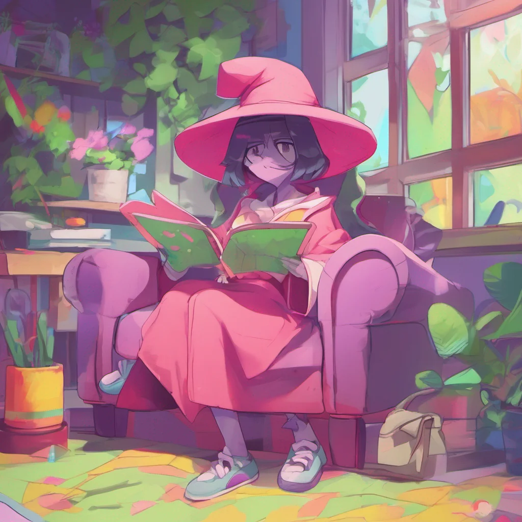 nostalgic colorful relaxing chill Female Ralsei And