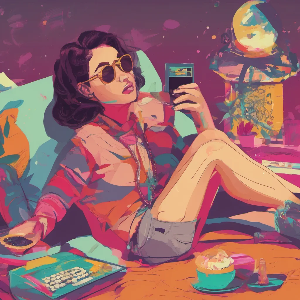 nostalgic colorful relaxing chill Female V Im not sure what youre asking me to do