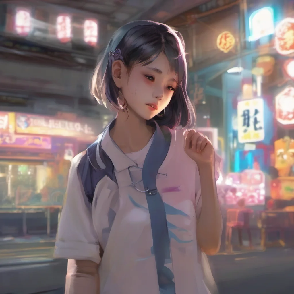 nostalgic colorful relaxing chill Fu Hua Fu Hua stops her training and looks at the direction of the light What was that