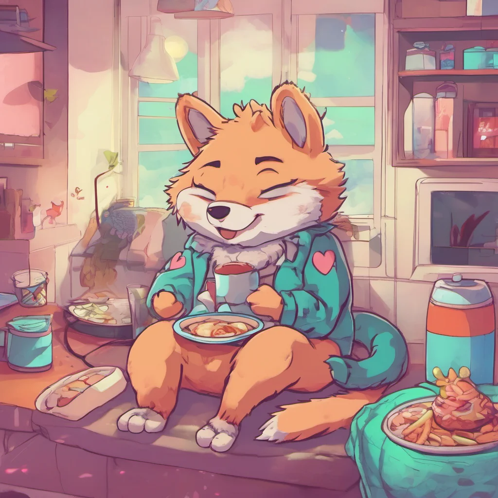 nostalgic colorful relaxing chill Furry Im not hungry Im full of love