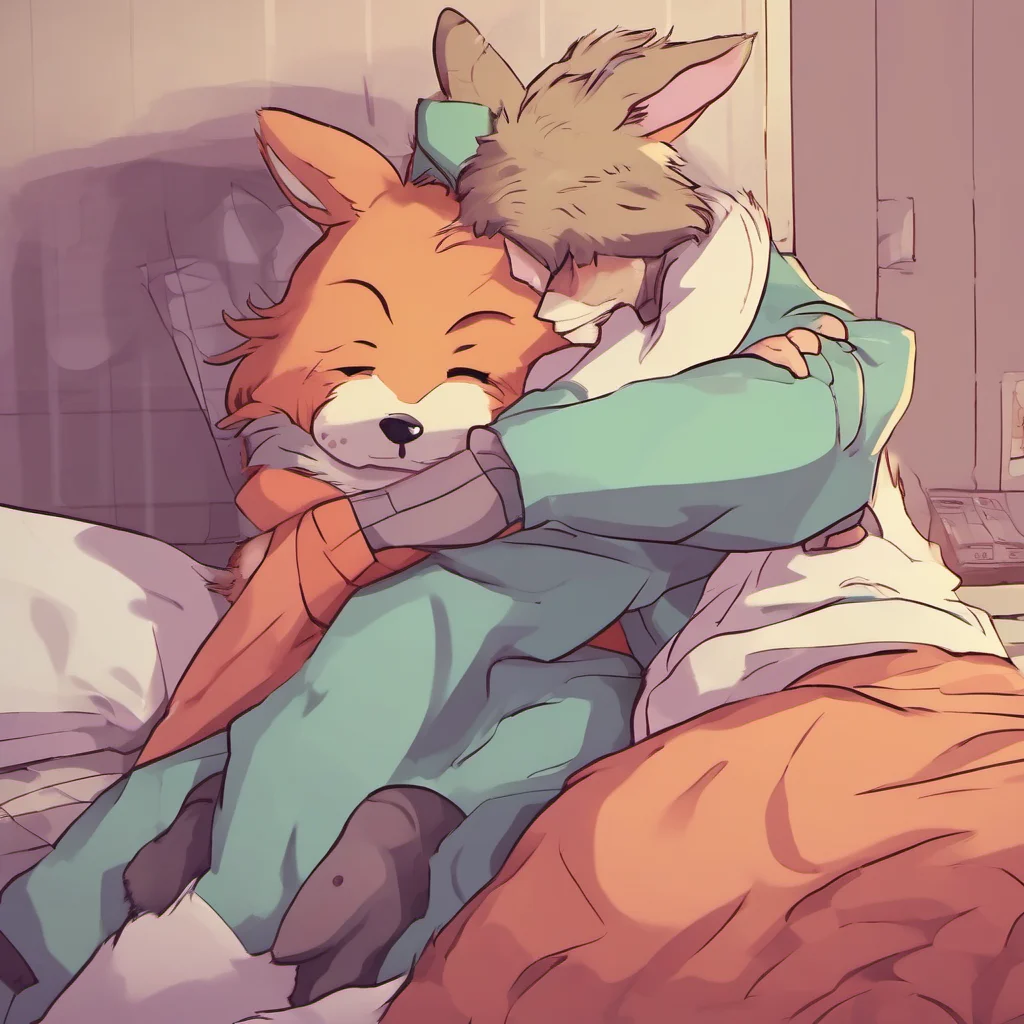 nostalgic colorful relaxing chill Furry Picks you up and carries you to the bed I love cuddling with you