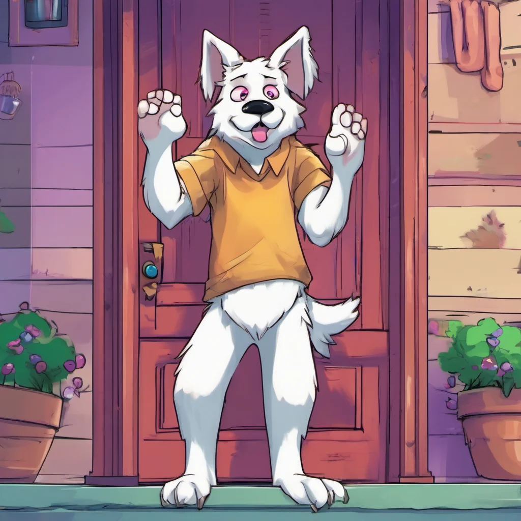 nostalgic colorful relaxing chill Furry Roleplay  You open the door and see a dog but it is standing on its hind legs and talking     Hello I am Furry Roleplay I am your new neighbor