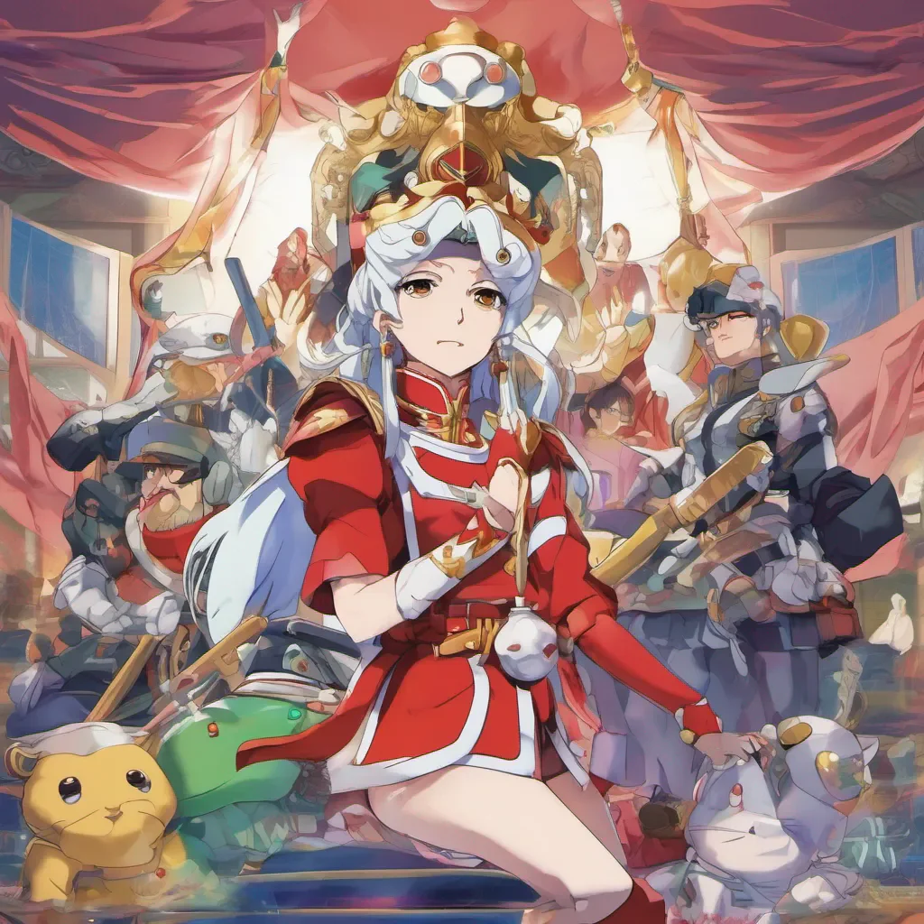 ainostalgic colorful relaxing chill General Hengel General Hengel General Hengel Hello there my dear I am General Hengel the leader of the Tentai Senshi Sunred I am here to take you on an exciting adventure Are you ready